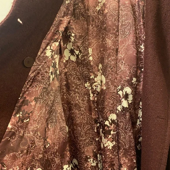 GUESS Women's Burgundy Coat - Picture 3 of 10